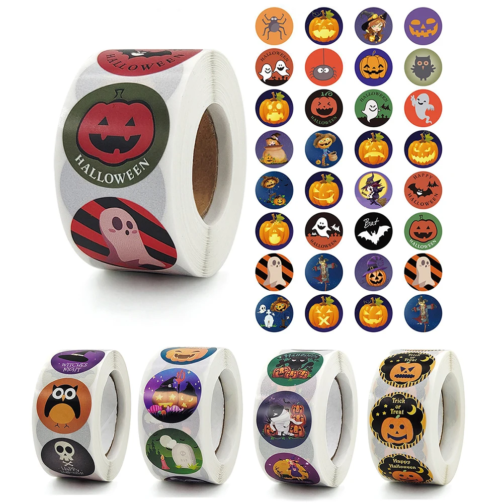 500Pcs/Roll 1 Inch Happy Halloween Stickers Cartoon Pumpkin Pattern Baking Seal Labels Kids Gifts Decor Stationery Stickers
500Pcs/Roll 1 Inch Happy Halloween Stickers Cartoon Pumpkin Pattern Baking Seal Labels Kids Gifts Decor Stationery Stickers