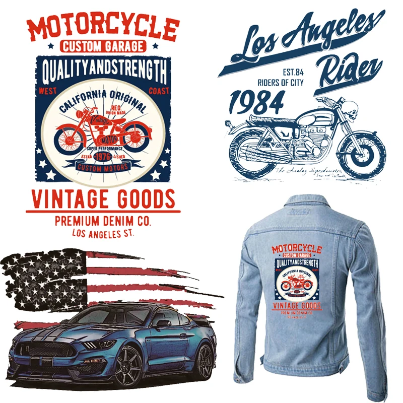 Biker Patch Iron-on Transfers for Clothing Thermoadhesive Patches on Clothes Diy Stickers on Motorcycle Stripes Punk Applique
Biker Patch Iron-on Transfers for Clothing Thermoadhesive Patches on Clothes Diy Stickers on Motorcycle Stripes Punk Applique