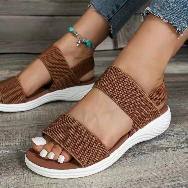 Women's Wedge Platform Sandals 2023 Summer New Fashion Casual Elastic Designer Outdoor Beach Ladies Shoes Zapatos De Mujer
Women's Wedge Platform Sandals 2023 Summer New Fashion Casual Elastic Designer Outdoor Beach Ladies Shoes Zapatos De Mujer