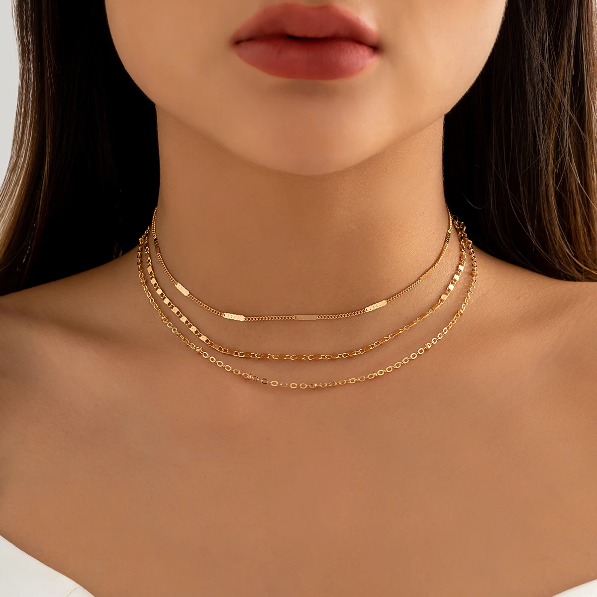 Layered Simple Chain Necklaces Set for Women Trendy Short Choker Necklace Collar Ladies 2022 Fashion Jewelry Accessories on Neck
Layered Simple Chain Necklaces Set for Women Trendy Short Choker Necklace Collar Ladies 2022 Fashion Jewelry Accessories on Neck