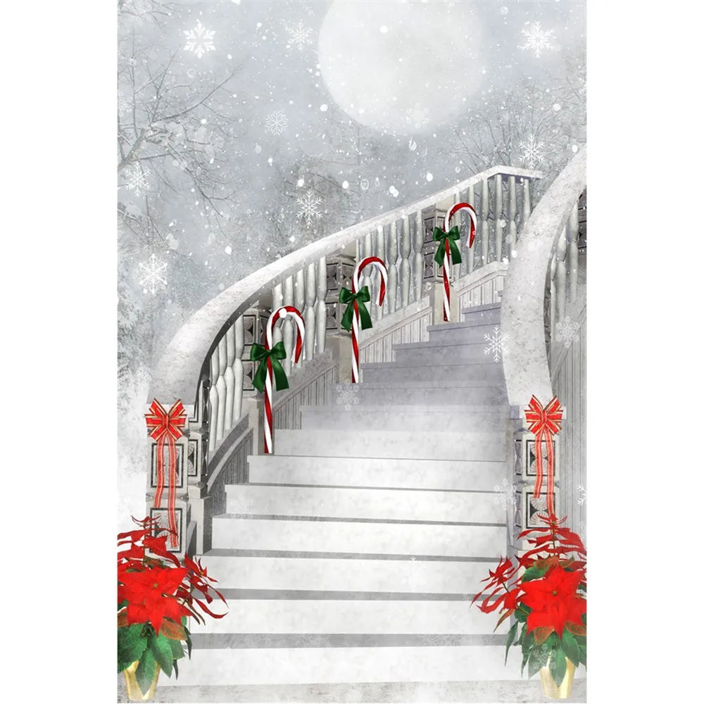 Christmas Moon Snowflakes Stairs Photography Backdrops Custom Baby New Year Party Decoration Studio Photo Booth Backgrounds
Christmas Moon Snowflakes Stairs Photography Backdrops Custom Baby New Year Party Decoration Studio Photo Booth Backgrounds