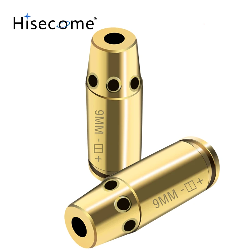 

Tactical Laser Bore Sight 9mm Red Dot Brass Bullet for Aiming Shooting Calibration Adjustment Pistol Airsoft Gun Acessories