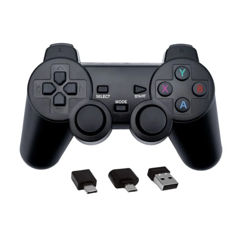 Singles Wireless Gamepad Controller with 2.4G Receiver for PC Computer / Android TV / Smart Box Professional Controller
Singles Wireless Gamepad Controller with 2.4G Receiver for PC Computer / Android TV / Smart Box Professional Controller