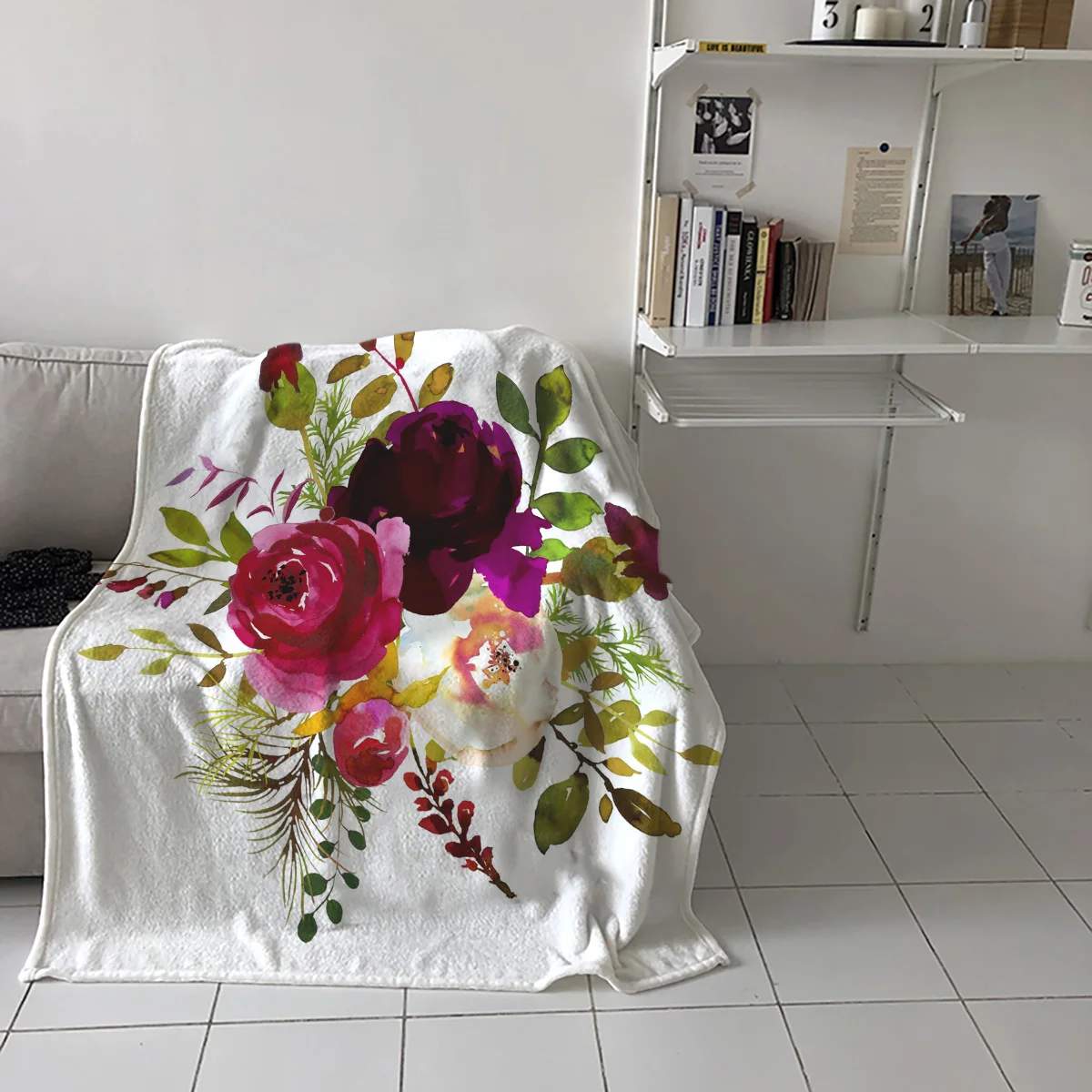 Purple Beautiful Flowers Flannel Throw Blanket Watercolour Pattern Blanket Soft Warm Lightweight for Living Room Sofa Couch Bed
Purple Beautiful Flowers Flannel Throw Blanket Watercolour Pattern Blanket Soft Warm Lightweight for Living Room Sofa Couch Bed