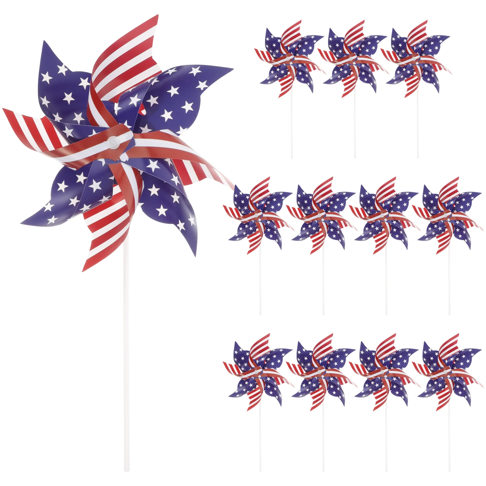 12 Pcs Windmills The Yard Garden Scene Decor Lawn Spinners Flag Pinwheel Memorial Day
12 Pcs Windmills The Yard Garden Scene Decor Lawn Spinners Flag Pinwheel Memorial Day