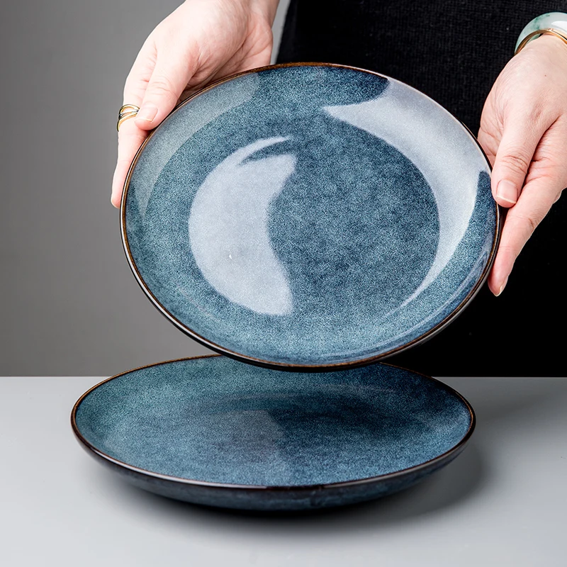Chinese ceramic plate household flat plate hourglass plate exquisite retro steak plate western dinner plate
Chinese ceramic plate household flat plate hourglass plate exquisite retro steak plate western dinner plate