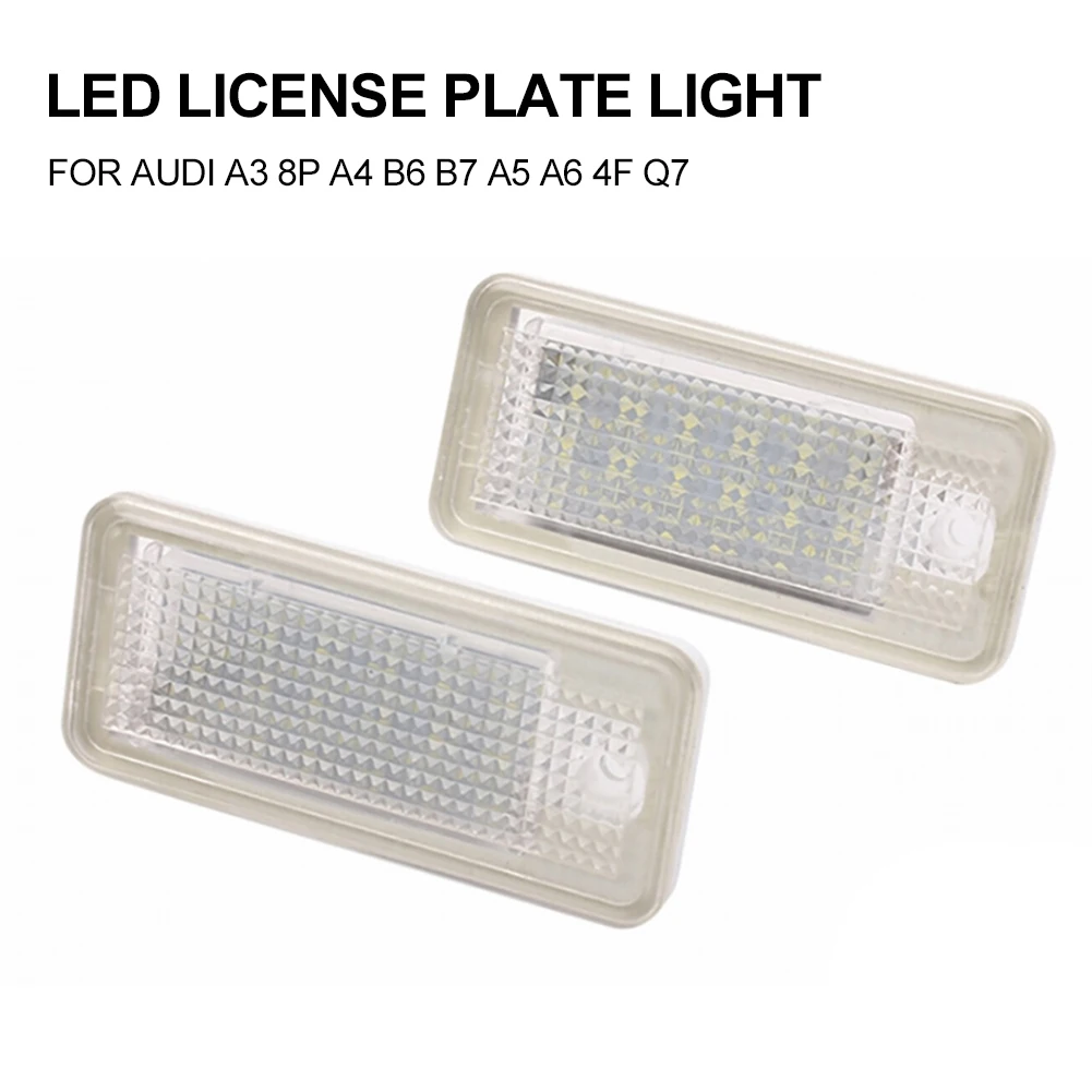 2Pcs No Error LED License Plate Light For Audi A3 8P A4 B6 B7 A5 A6 4F Q7 SET Canbus License Number Plate Lights Car Lamp 2021
2Pcs No Error LED License Plate Light For Audi A3 8P A4 B6 B7 A5 A6 4F Q7 SET Canbus License Number Plate Lights Car Lamp 2021