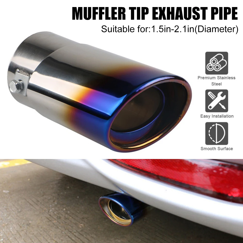 Universal Car Exhaust Pipe Muffler Tail Pipe Tip Throat Muffler Stainless Steel Straight Car Accessories Fast delivery
Universal Car Exhaust Pipe Muffler Tail Pipe Tip Throat Muffler Stainless Steel Straight Car Accessories Fast delivery