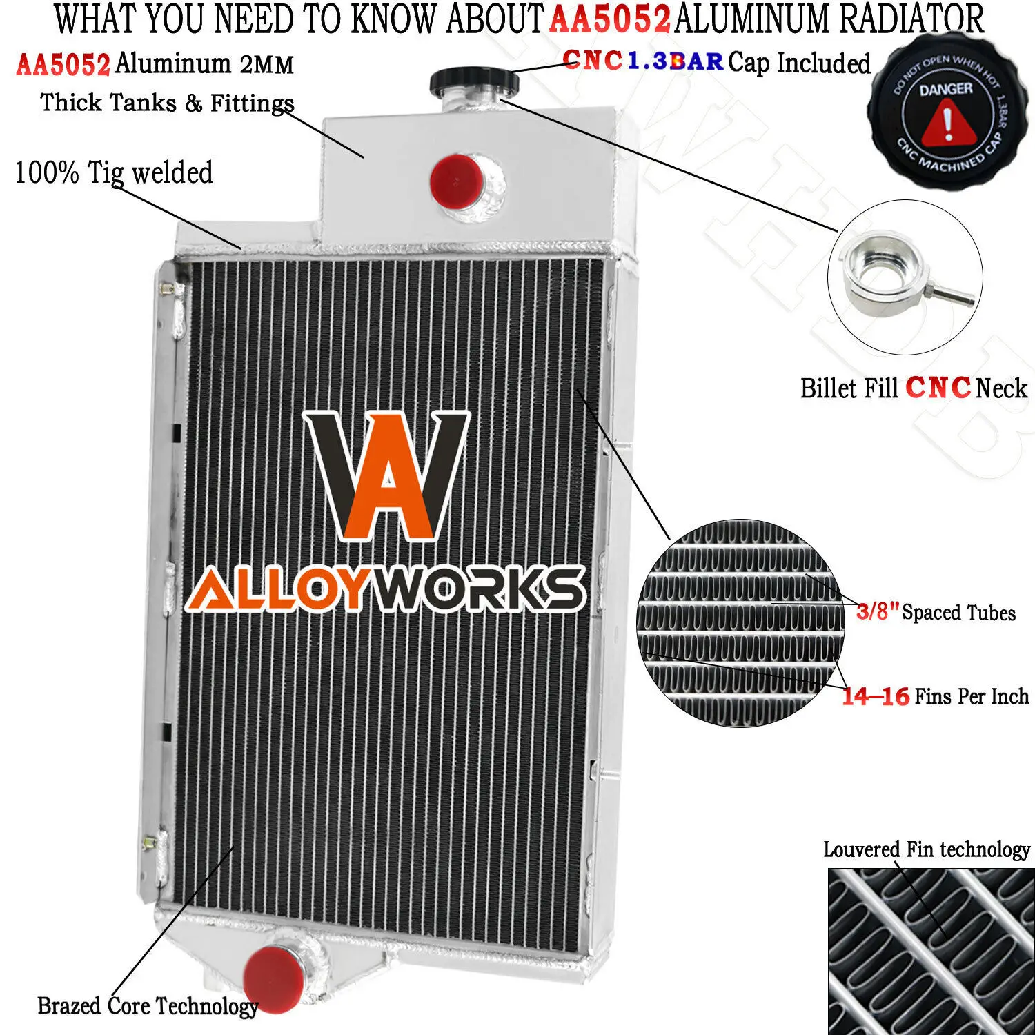 AT28810 4 Row Radiator For John Deere Tractor Model 1520 2030 2640 2020 AR65715
AT28810 4 Row Radiator For John Deere Tractor Model 1520 2030 2640 2020 AR65715