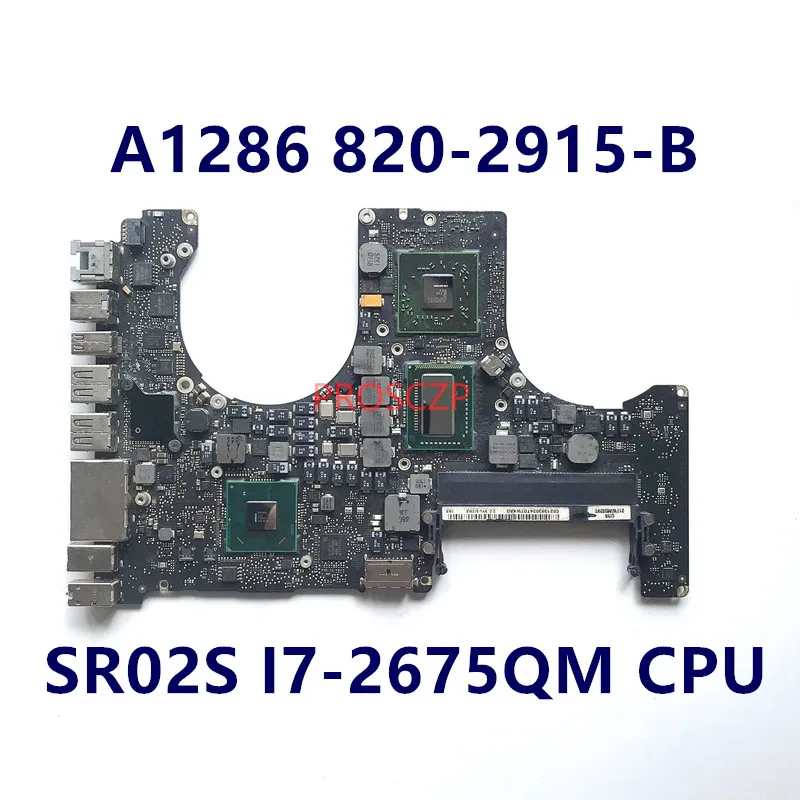 Материнская плата Macbook Pro A1286, 15 дюймов, 820-2915-B 820-2915, материнская плата для ноутбука с процессором SR02S I7-2675QM HD6770, 1 ГБ, 100% исправно
Материнская плата Macbook Pro A1286, 15 дюймов, 820-2915-B 820-2915, материнская плата для ноутбука с процессором SR02S I7-2675QM HD6770, 1 ГБ, 100% исправно