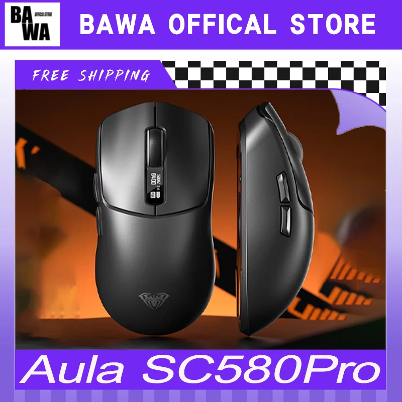 Мышь Aula SC580Pro 3-режимная беспроводная мышь Bluetooth индивидуальные офисные мыши PAW3311