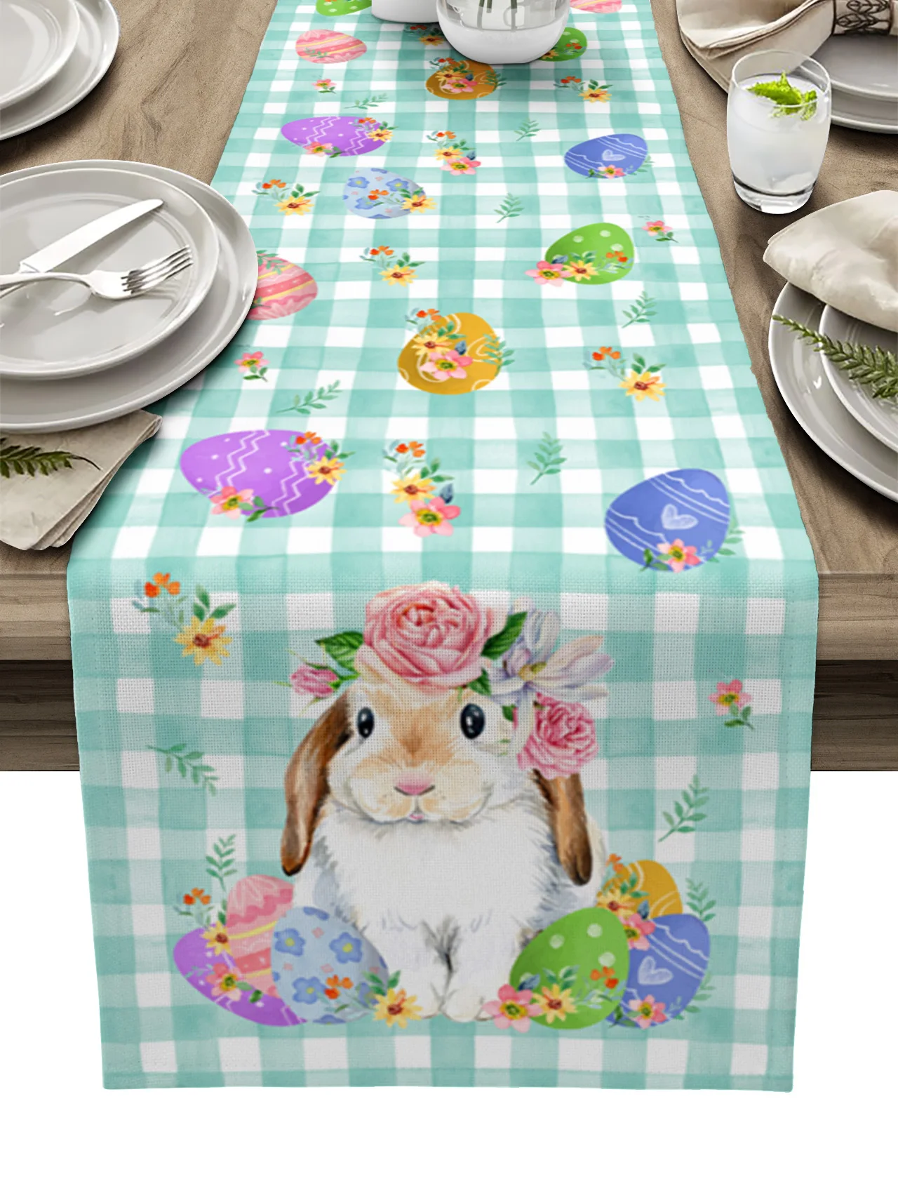 Easter Decor 2023 Easter Spring Rabbit Flower Cyan Plaid Table Runner Wedding Decoration Kitchen Table Mat Napkin Tablecloth
Easter Decor 2023 Easter Spring Rabbit Flower Cyan Plaid Table Runner Wedding Decoration Kitchen Table Mat Napkin Tablecloth