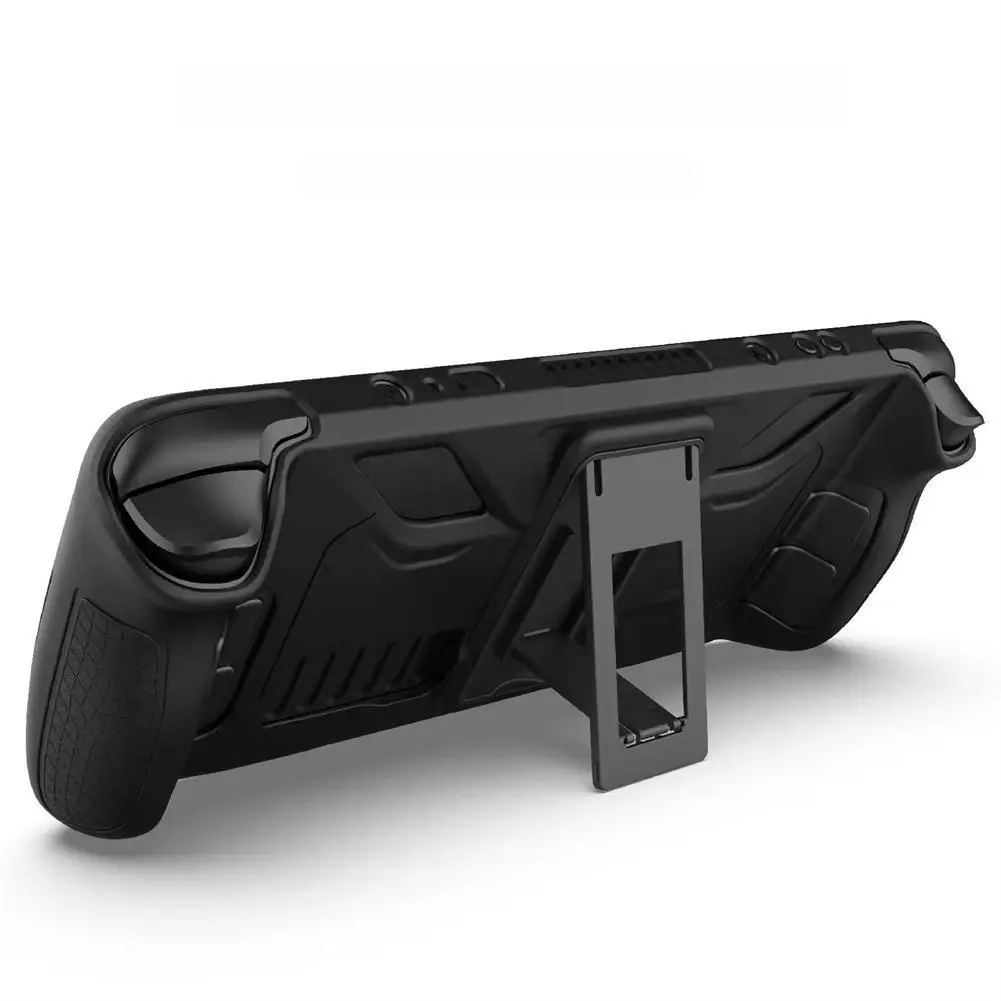 Silicone Case For Steam Deck Game Console Handheld Dustproof Non-slip Protective Cover Shell With Stand Game Accessories
Silicone Case For Steam Deck Game Console Handheld Dustproof Non-slip Protective Cover Shell With Stand Game Accessories