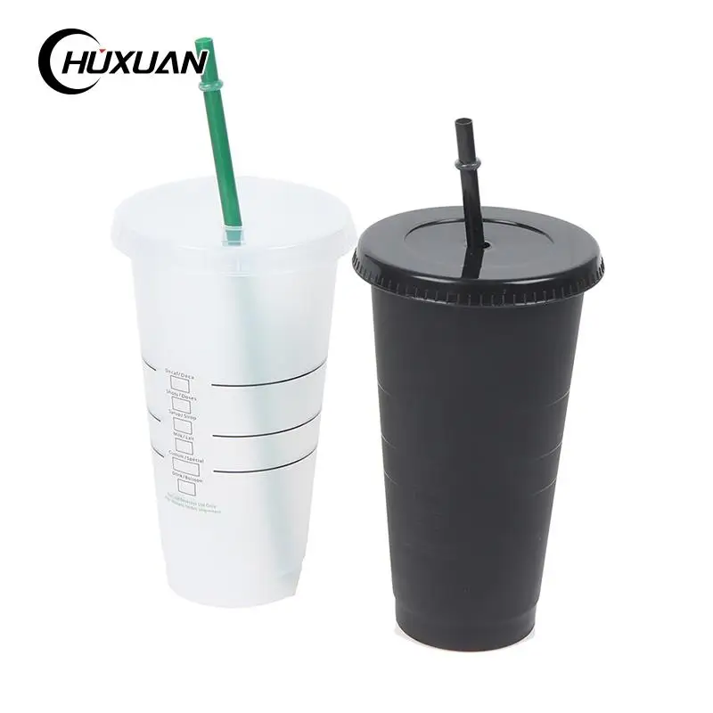 Drink Change Color Straw Mugs With Lid Plastic Tumbler Matte Coffe Bottle Cup Food Grade PP Plastic For Drinking (1*cup 1*straw)
Drink Change Color Straw Mugs With Lid Plastic Tumbler Matte Coffe Bottle Cup Food Grade PP Plastic For Drinking (1*cup 1*straw)