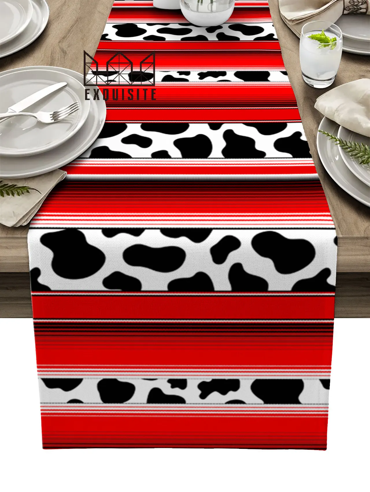 Mexico Stripes Cow Pattern Animal Skin Texture Red Table Runner Dining Table Cover Cloth Placemat Napkin Home Kitchen Decor
Mexico Stripes Cow Pattern Animal Skin Texture Red Table Runner Dining Table Cover Cloth Placemat Napkin Home Kitchen Decor
