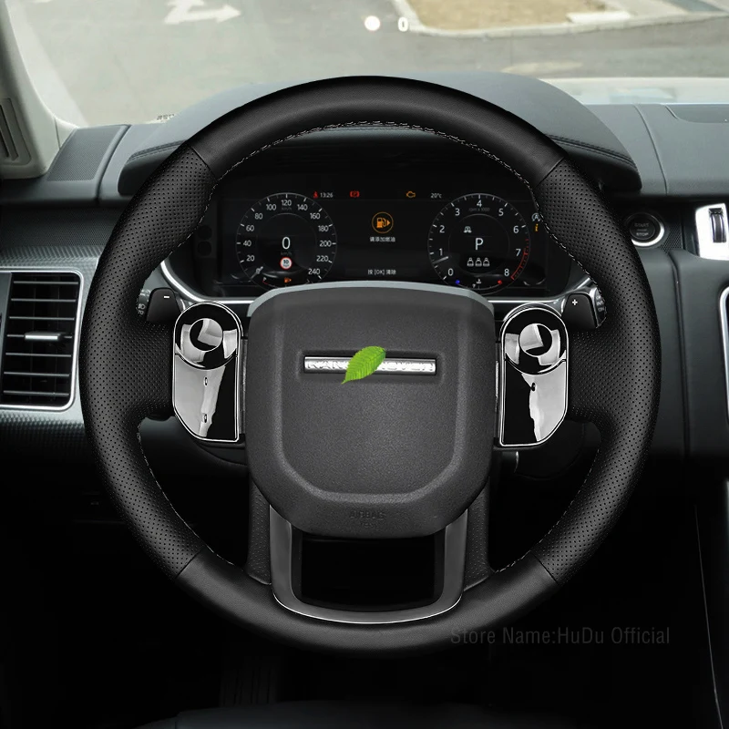 DIY Custom Black Smooth&Perforated Leather For Land Rover Evoque Discovery Sports Freelander Edition Car Steering Wheel Cover
DIY Custom Black Smooth&Perforated Leather For Land Rover Evoque Discovery Sports Freelander Edition Car Steering Wheel Cover