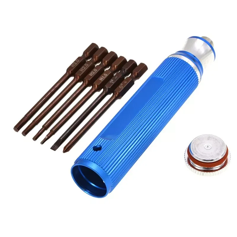 6 in 1 Hex Screwdriver Repair Tools 1.5/2.0/2.5/3.0mm/+/- Type Inner Hexagon Head for RC Helicopter Car Plane Model
6 in 1 Hex Screwdriver Repair Tools 1.5/2.0/2.5/3.0mm/+/- Type Inner Hexagon Head for RC Helicopter Car Plane Model
