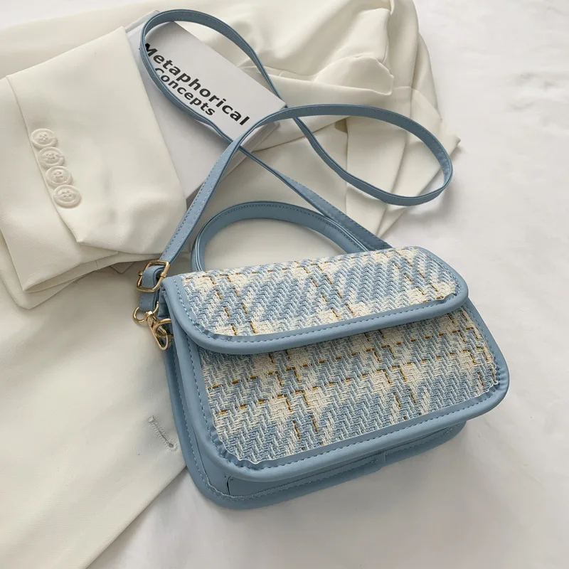 Korean Ins Lady Crossbody Bag Women Pu Leather Shoulder Tote Bag Female Cloth Stitching Handbag Vintage Plaid Purses for Girl
Korean Ins Lady Crossbody Bag Women Pu Leather Shoulder Tote Bag Female Cloth Stitching Handbag Vintage Plaid Purses for Girl