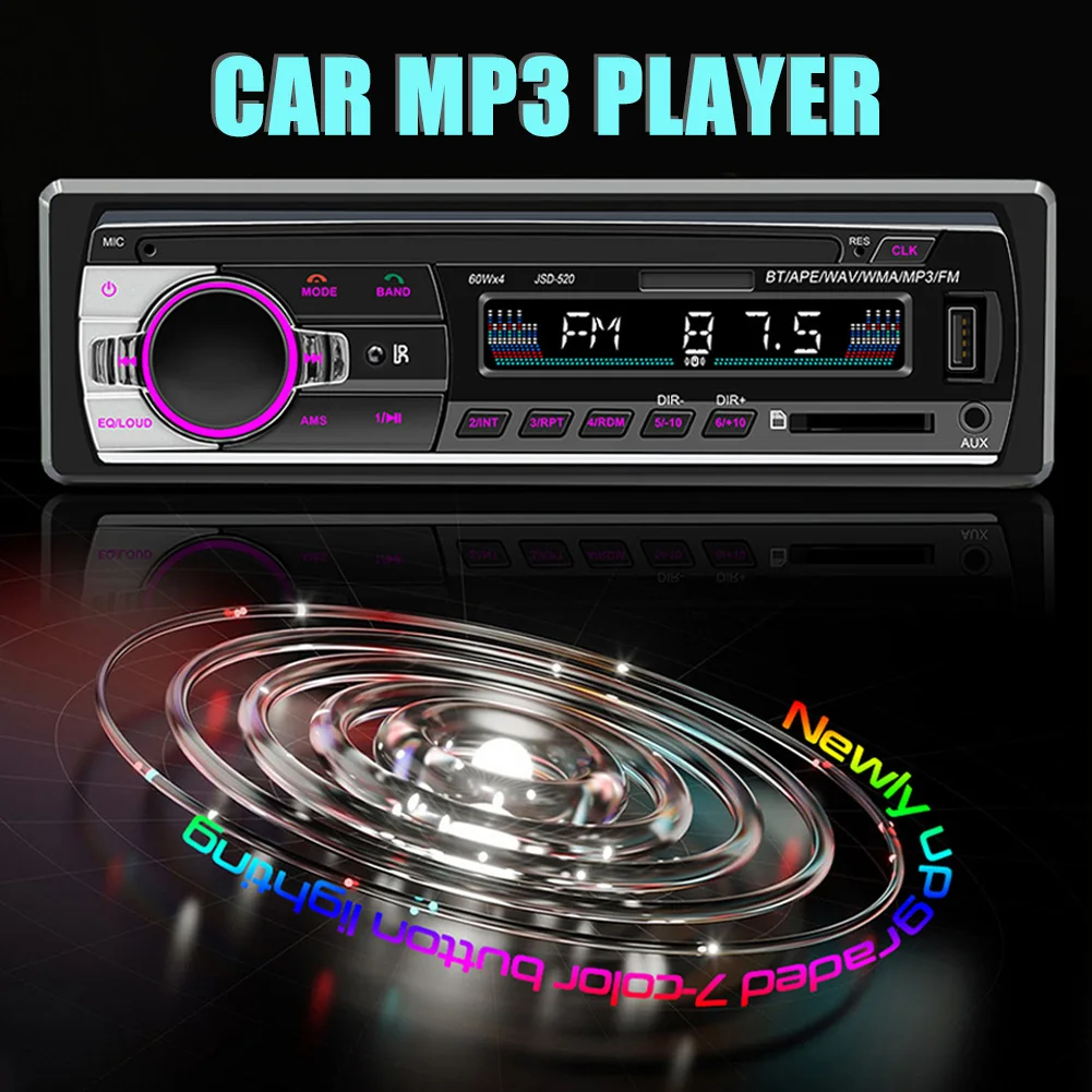 Car Audio Bluetooth-Compatible Stereo Classic Car Radio MP3 Player USB/TF/AUX Audio Input Supports MP3/WMA/WAV Hands-free Call
Car Audio Bluetooth-Compatible Stereo Classic Car Radio MP3 Player USB/TF/AUX Audio Input Supports MP3/WMA/WAV Hands-free Call
