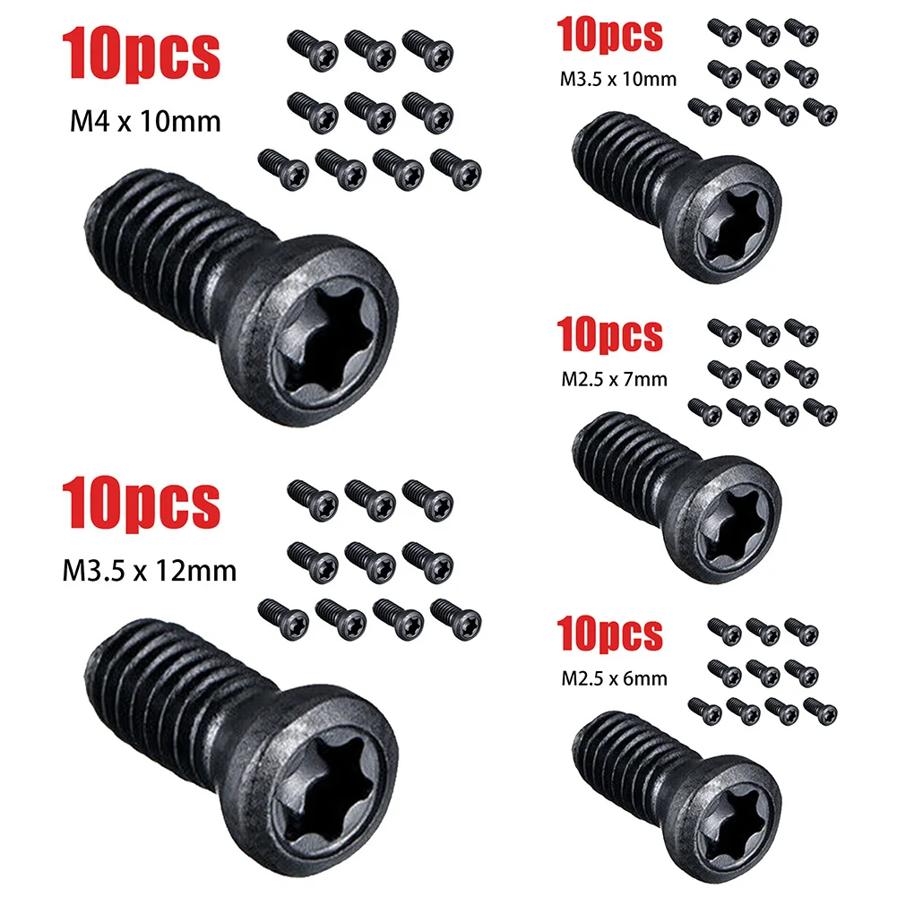 10 PCS CNC Insert Torx Machine Screws M2 M2.5 M3 M3.5 M4 M5 M6 Replace Carbide Inserts Lathe Tool Cutter Bar Spare Tools
10 PCS CNC Insert Torx Machine Screws M2 M2.5 M3 M3.5 M4 M5 M6 Replace Carbide Inserts Lathe Tool Cutter Bar Spare Tools