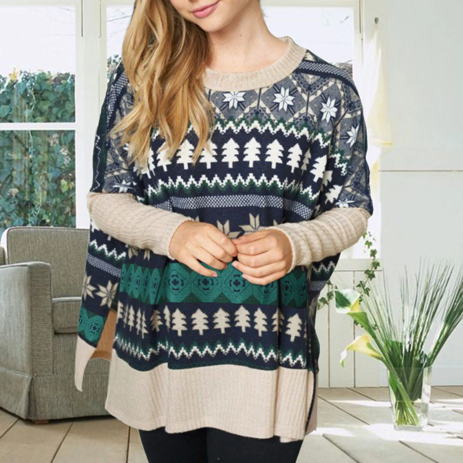 Long Sweatshirt with Zipper Women Casual Christmas O-Neck Print Long Sleeves Easy Pullover Womens Workout Hoodie with Pockets
Long Sweatshirt with Zipper Women Casual Christmas O-Neck Print Long Sleeves Easy Pullover Womens Workout Hoodie with Pockets