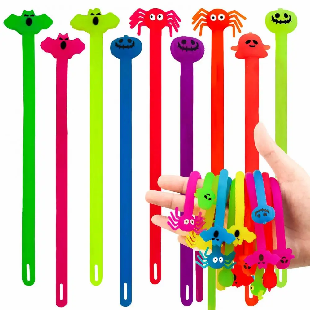 Educational Toy Bracelet Fidget Toy Halloween Spaghetti Fidget Toy Soft Tpr Squishes with Pumpkin Bat Spider Top Stress for Kids
Educational Toy Bracelet Fidget Toy Halloween Spaghetti Fidget Toy Soft Tpr Squishes with Pumpkin Bat Spider Top Stress for Kids