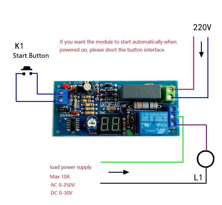 

AC 220V 230V LED Display Countdown Timing Timer Delay Turn OFF Time Relay Module NEW