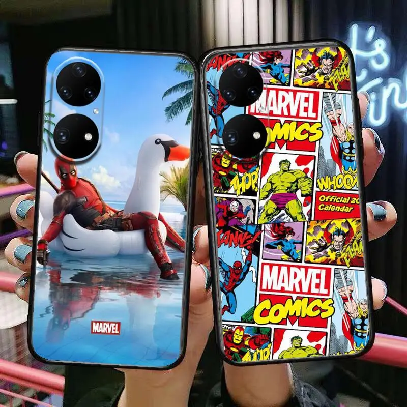 Marvel Comics Phone Case For Huawei p50 P40 p30 P20 10 9 8 Lite E Pro Plus Black Etui Coque Painting Hoesjes comic fas
Marvel Comics Phone Case For Huawei p50 P40 p30 P20 10 9 8 Lite E Pro Plus Black Etui Coque Painting Hoesjes comic fas