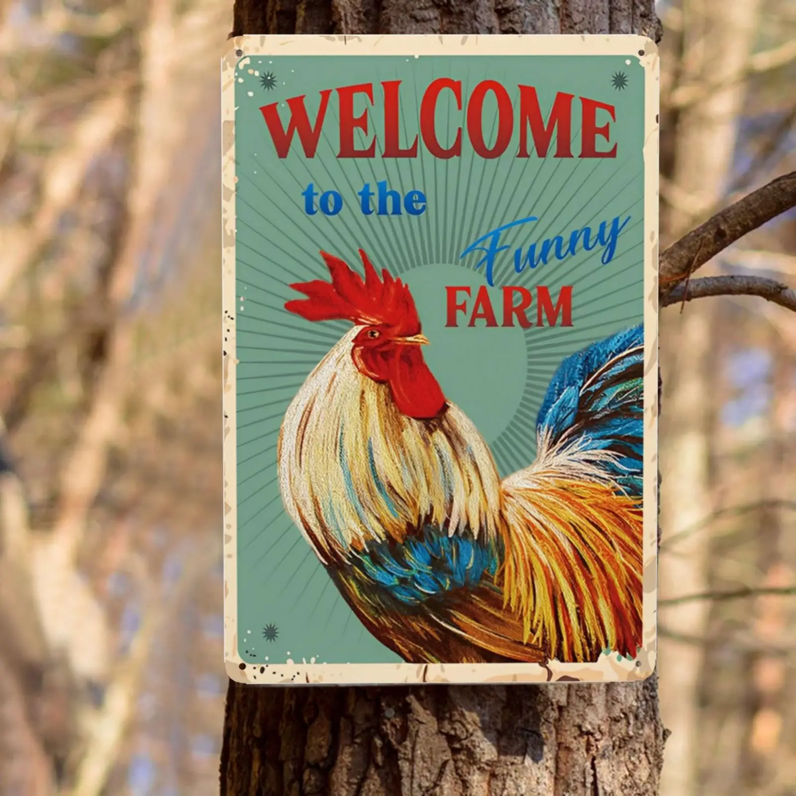 Funny Farm Wall Decals, Vintage Goat Chicken Animals Tin Metal Sign Wall Art Decor Hanging, For Home Room Decor
Funny Farm Wall Decals, Vintage Goat Chicken Animals Tin Metal Sign Wall Art Decor Hanging, For Home Room Decor