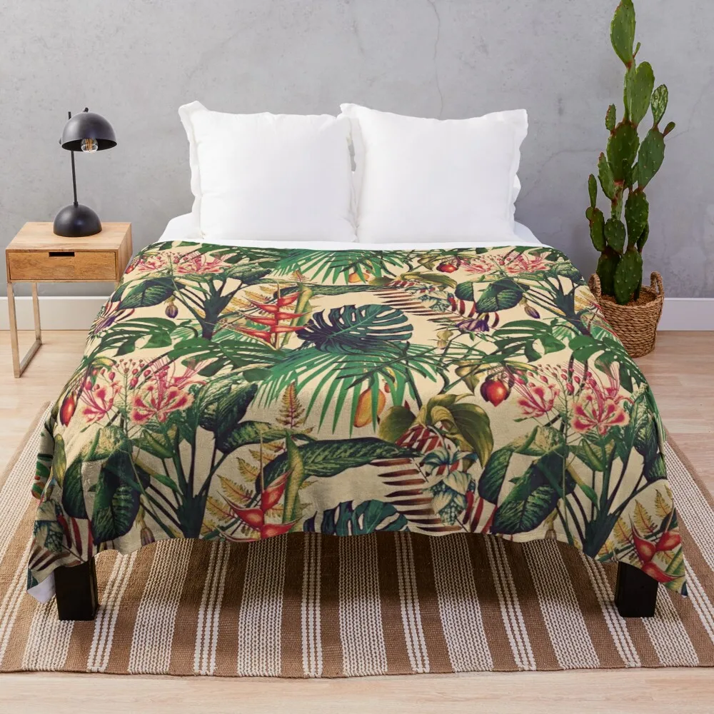 Tropical Flora (vintage) Throw Blanket double blanket for summer jacquard blankets ands
Tropical Flora (vintage) Throw Blanket double blanket for summer jacquard blankets ands