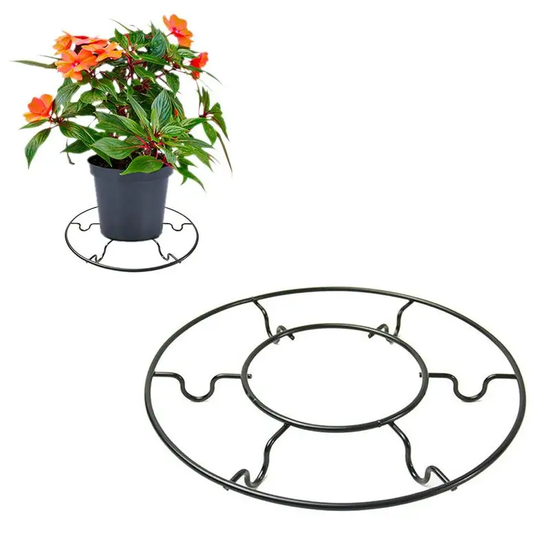 Flower Pot Support Black Metal Flower Pot Stands Round Potted Plant Stand Planter Racks Rustproof Iron Supports For Garden Patio
Flower Pot Support Black Metal Flower Pot Stands Round Potted Plant Stand Planter Racks Rustproof Iron Supports For Garden Patio