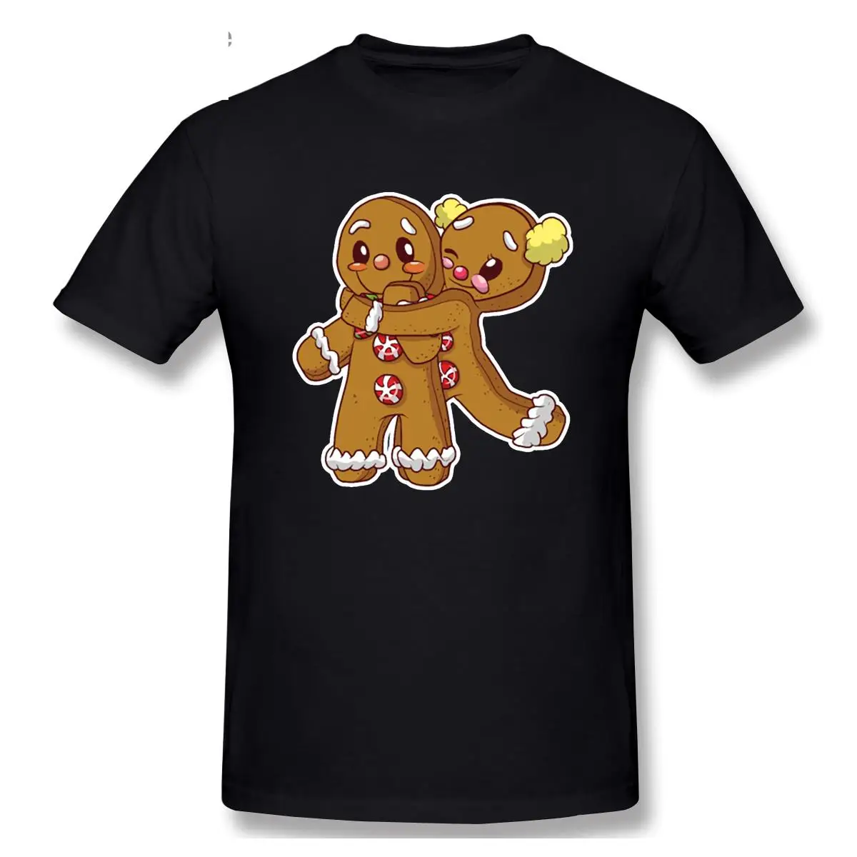 Tops T Shirt Men Gingerbread Christmas Blushing Cookie Couple Funny White Short Male Tshirt
Tops T Shirt Men Gingerbread Christmas Blushing Cookie Couple Funny White Short Male Tshirt