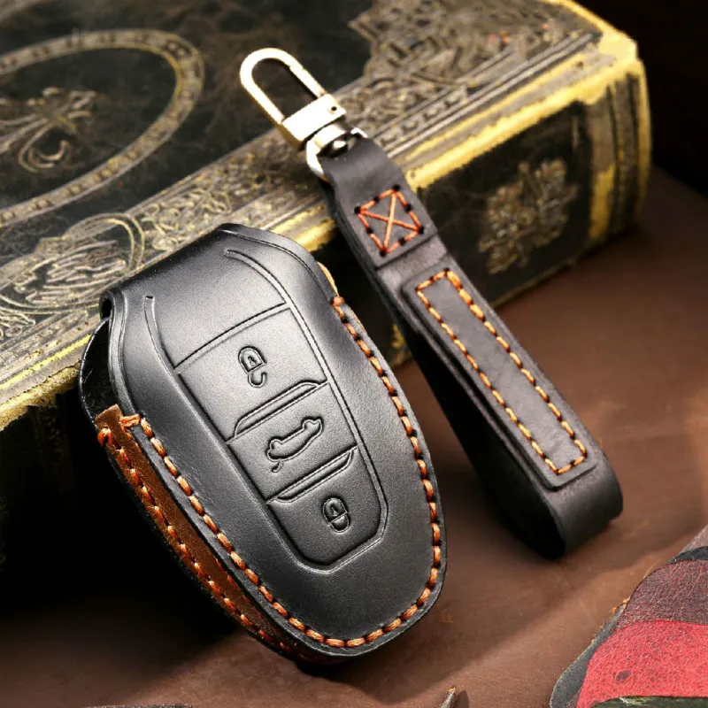 For Leather Car Key Case Cover Fob Keychain for Peugeot 308 408 508 2008 3008 4008 5008 Citroen C4 C4L C6 Keyring Holder
For Leather Car Key Case Cover Fob Keychain for Peugeot 308 408 508 2008 3008 4008 5008 Citroen C4 C4L C6 Keyring Holder