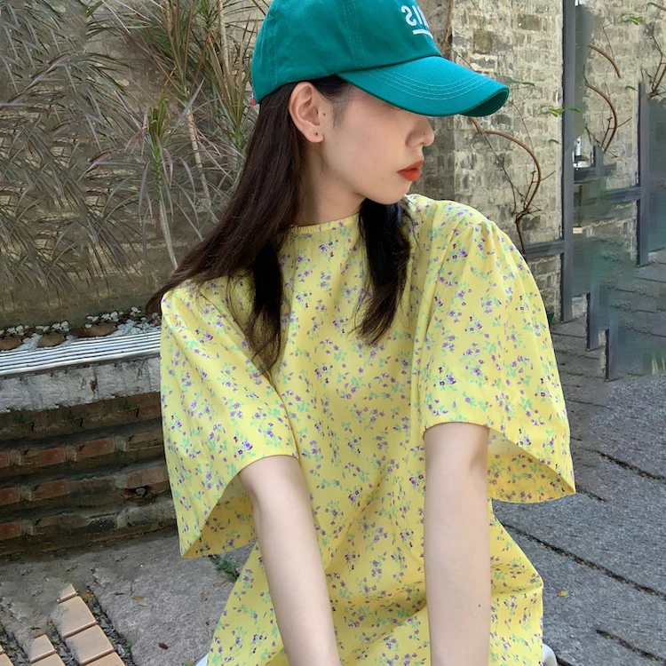 COIGARSAM Women Dress Vintage Floral Print Flare Sleeve Blue Yellow Dresses Dropshipping
COIGARSAM Women Dress Vintage Floral Print Flare Sleeve Blue Yellow Dresses Dropshipping