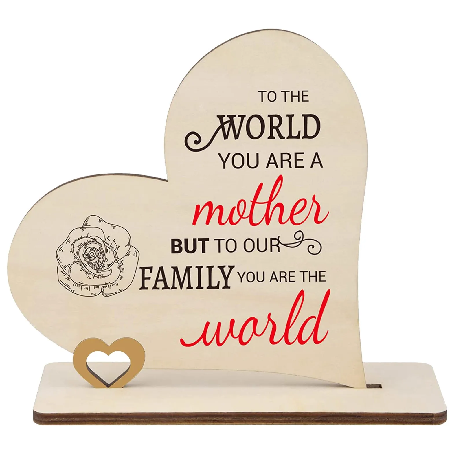 Mom Wooden Sign Mom Plaque Meaningful Presents for Mother's Day Birthday Thanksgiving Day Home Table Decor Present
Mom Wooden Sign Mom Plaque Meaningful Presents for Mother's Day Birthday Thanksgiving Day Home Table Decor Present