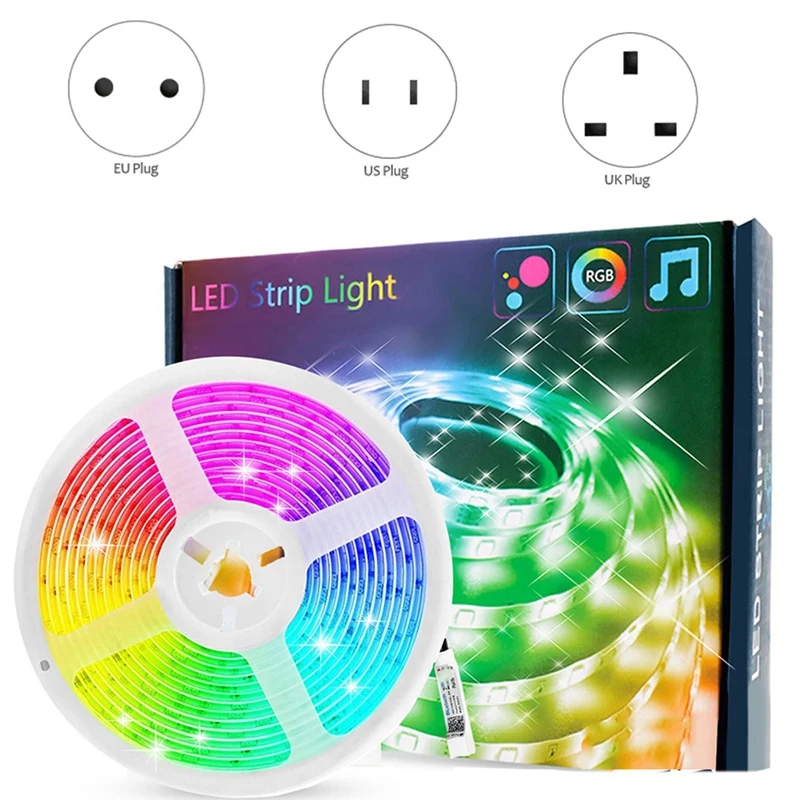 

20M Bluetooth LED Strip Lights, 5050 RGB Strip Color Changing LED Lights With Remote, Lights Controlled By APP