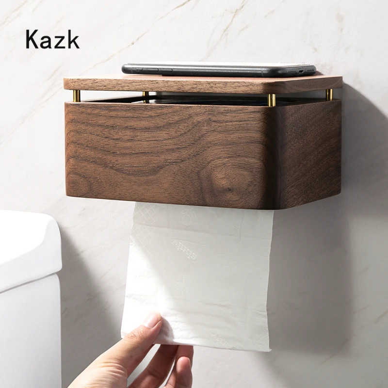 Black Walnut Wood Tissue Box Bathroom Accessories Paper Towel Dispenser Wall Mounted Restroom Storage Tray Tissue Box Holder
Black Walnut Wood Tissue Box Bathroom Accessories Paper Towel Dispenser Wall Mounted Restroom Storage Tray Tissue Box Holder