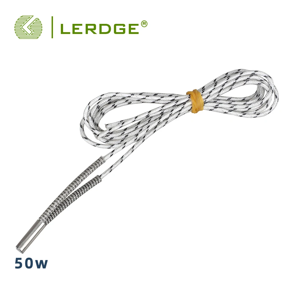 LERDGE Mendel Heating Tube Reprap 12V 24V 50W Ceramic Cartridge Heater for HotEnd J-Head 6*20mm 3D Printer parts 1M 2M for 1PCS
LERDGE Mendel Heating Tube Reprap 12V 24V 50W Ceramic Cartridge Heater for HotEnd J-Head 6*20mm 3D Printer parts 1M 2M for 1PCS