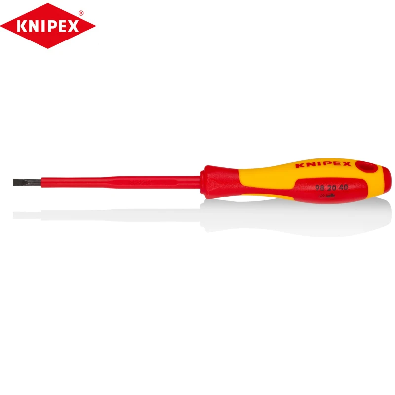 KNIPEX 98 20 40 изолированная магнитная отвертка
KNIPEX 98 20 40 изолированная магнитная отвертка
