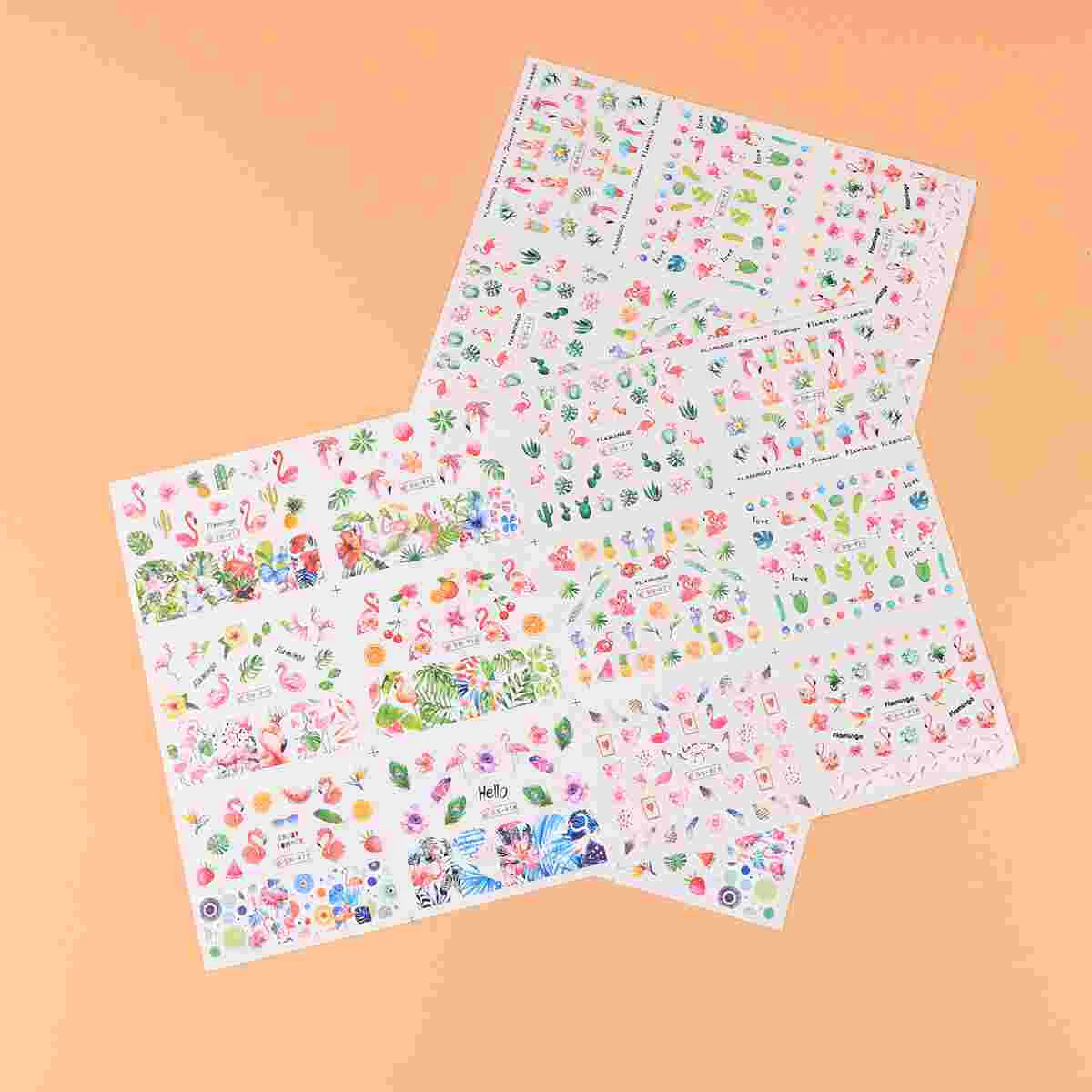 2 Sheets Tropical Flamingo 3D Tips Nail Decals Flower Bird DIY Adhesive Manicure Decorations Summer Stickers (LM12-06)
2 Sheets Tropical Flamingo 3D Tips Nail Decals Flower Bird DIY Adhesive Manicure Decorations Summer Stickers (LM12-06)