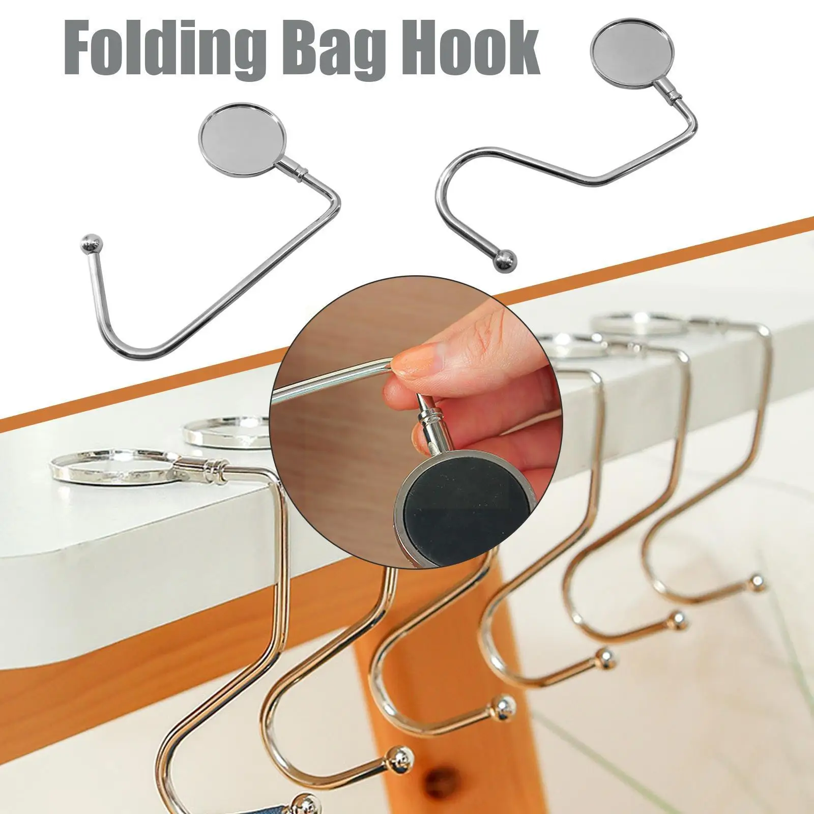 1PC Portable Folding Bag Hook Hanger Foldable Table Women Organizer Desk Office Handbag Hook Purse Hook Handbag Holders Sid J3S2
1PC Portable Folding Bag Hook Hanger Foldable Table Women Organizer Desk Office Handbag Hook Purse Hook Handbag Holders Sid J3S2