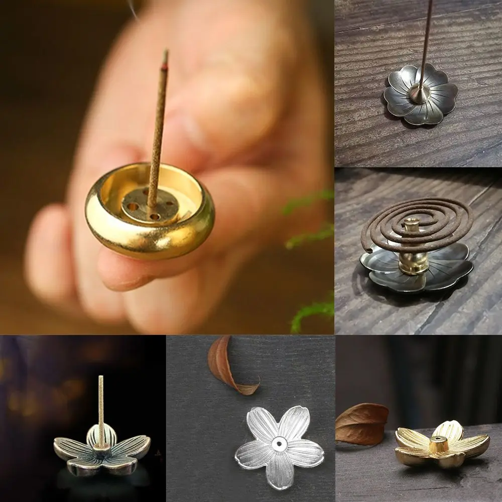 Plate Sandalwood Coil Base Cones Censer Incense Sticks Burner Home Decoration Copper Incense Holder Mini Accessories 
Plate Sandalwood Coil Base Cones Censer Incense Sticks Burner Home Decoration Copper Incense Holder Mini Accessories