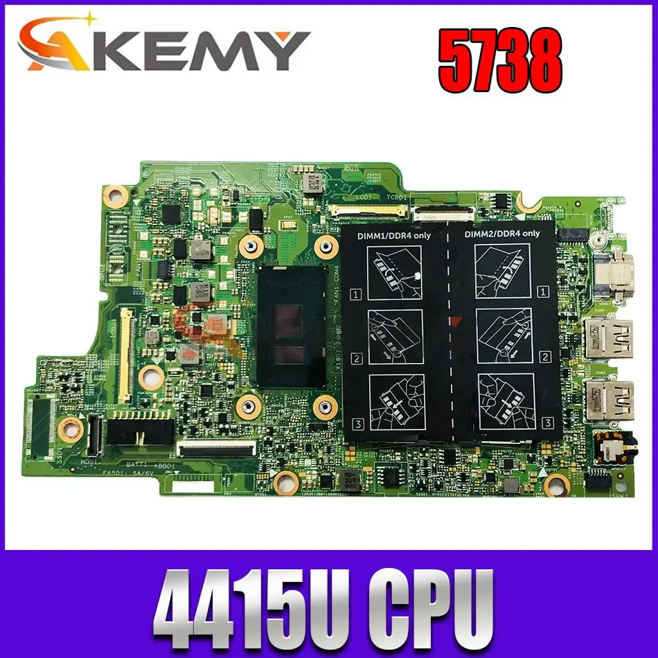 

NEW Pentium 4415U 15296-1 For Dell Inspiron 13 5378 Laptop Notebook Motherboard X41DX CN-0N7K0H 0N7K0H N7K0H 100% tested