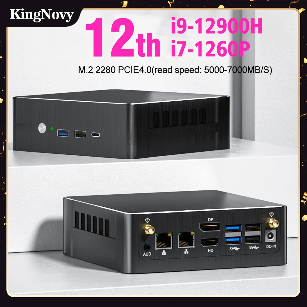 V500 12th Gen Mini PC Gamer Intel i9 12900H i7 1260P i5 1235U Windows 11 PCIE4.0 Dual LAN 2.5G Desktop Gaming Computer WiFi6
V500 12th Gen Mini PC Gamer Intel i9 12900H i7 1260P i5 1235U Windows 11 PCIE4.0 Dual LAN 2.5G Desktop Gaming Computer WiFi6