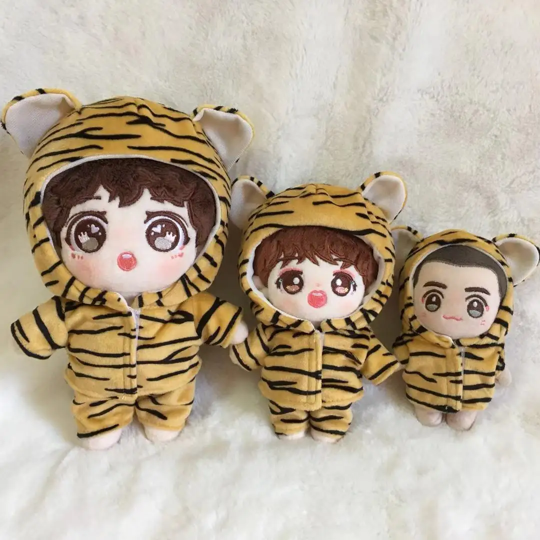 Hand-made 10cm 15cm 20cm doll clothes short plush tiger suit suit star dolls applicable doll clothes excluding dolls
Hand-made 10cm 15cm 20cm doll clothes short plush tiger suit suit star dolls applicable doll clothes excluding dolls