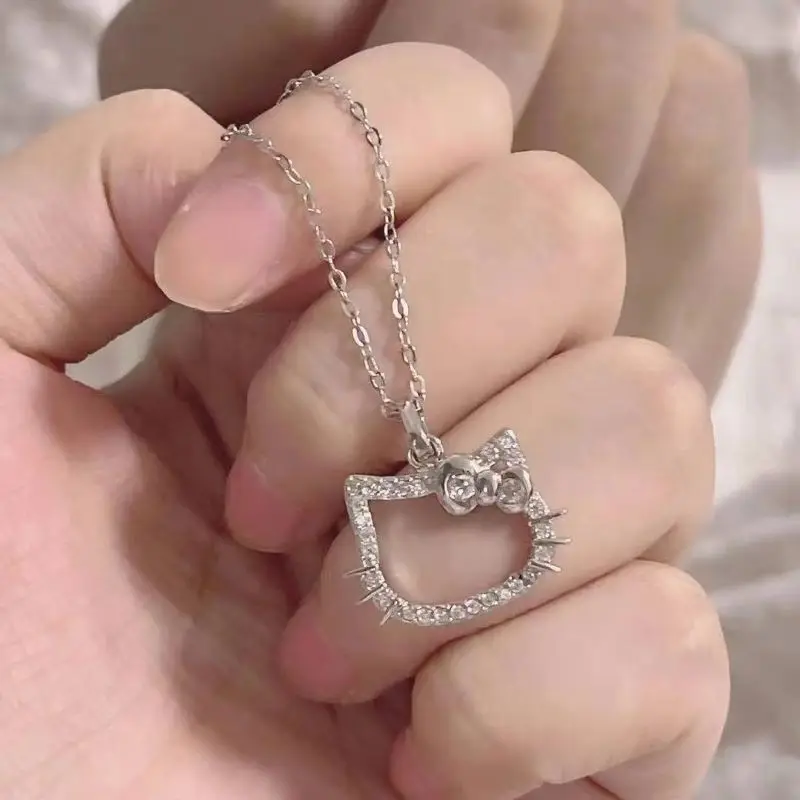 Kawaii Sanrio Hello Kittys Cute Cartoon Children's Necklace Anime Hollow Diamond Crystal Necklace Girls Toys Christmas Gift
Kawaii Sanrio Hello Kittys Cute Cartoon Children's Necklace Anime Hollow Diamond Crystal Necklace Girls Toys Christmas Gift