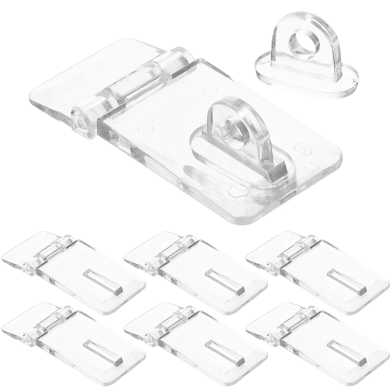 10 Pcs Acrylic Lock Transparent Decorative Hasp Latch Buckle Mini Cabinet Accessory
10 Pcs Acrylic Lock Transparent Decorative Hasp Latch Buckle Mini Cabinet Accessory