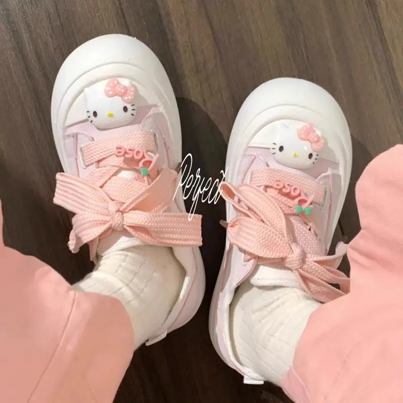 Sanrio Kawaii Anime Hello Kitty Sneakers Cute Cartoon Kt Cat Canvas Summer Breathable Flat White Shoes Female Toys for Girls
Sanrio Kawaii Anime Hello Kitty Sneakers Cute Cartoon Kt Cat Canvas Summer Breathable Flat White Shoes Female Toys for Girls