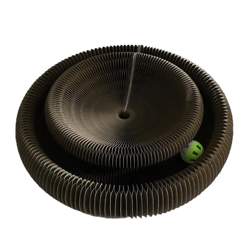 Indoor Cat Scratch Board Cat Toy Accordion Pad Interactive Scratcher Pet Supplies With Cat Ball Track Foldable Cat Toy For 
Indoor Cat Scratch Board Cat Toy Accordion Pad Interactive Scratcher Pet Supplies With Cat Ball Track Foldable Cat Toy For