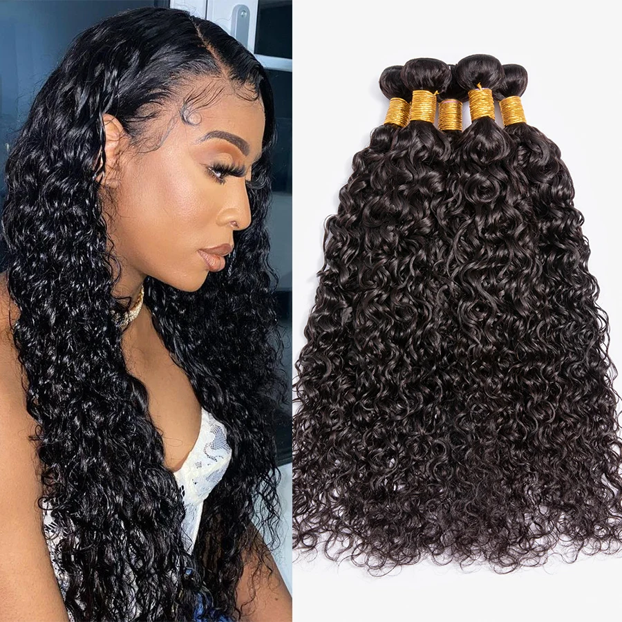 Brazilian 10A Water Wave Bundles Unprocessed Curly Human Hair Bundles Weave Remy Water Wave Hair Extensions No Tangle 10-30"
Brazilian 10A Water Wave Bundles Unprocessed Curly Human Hair Bundles Weave Remy Water Wave Hair Extensions No Tangle 10-30"